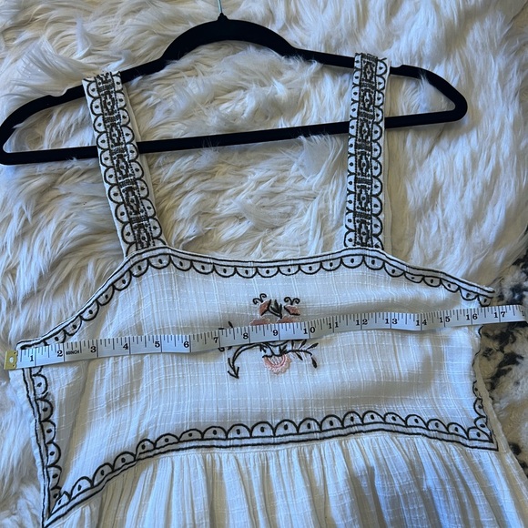 RARE Anthropologie Steele Barlett Ivory Embroidered Midi/Maxi Dress Size XS/S - Picture 11 of 11